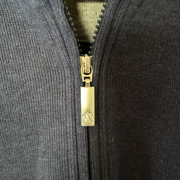 NWOT really nice men’s casual sweater. 1/4 zip and stand collar. - Picture 5 of 10